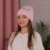 Czapka dla dziewczynki jesienna, wrzosowa, Serena
