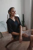 Spódnica ciążowa Tummy z dzianiny w prążek cappuccino