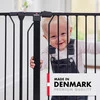 Baby Dan - Bramka ochronna zewnętrzna Carl Wide X, czarna