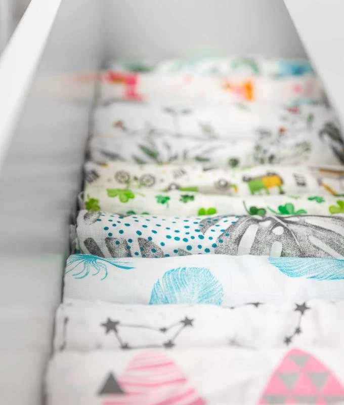 Sensillo Pieluszki Muślinowe 70x80 - niebieskie