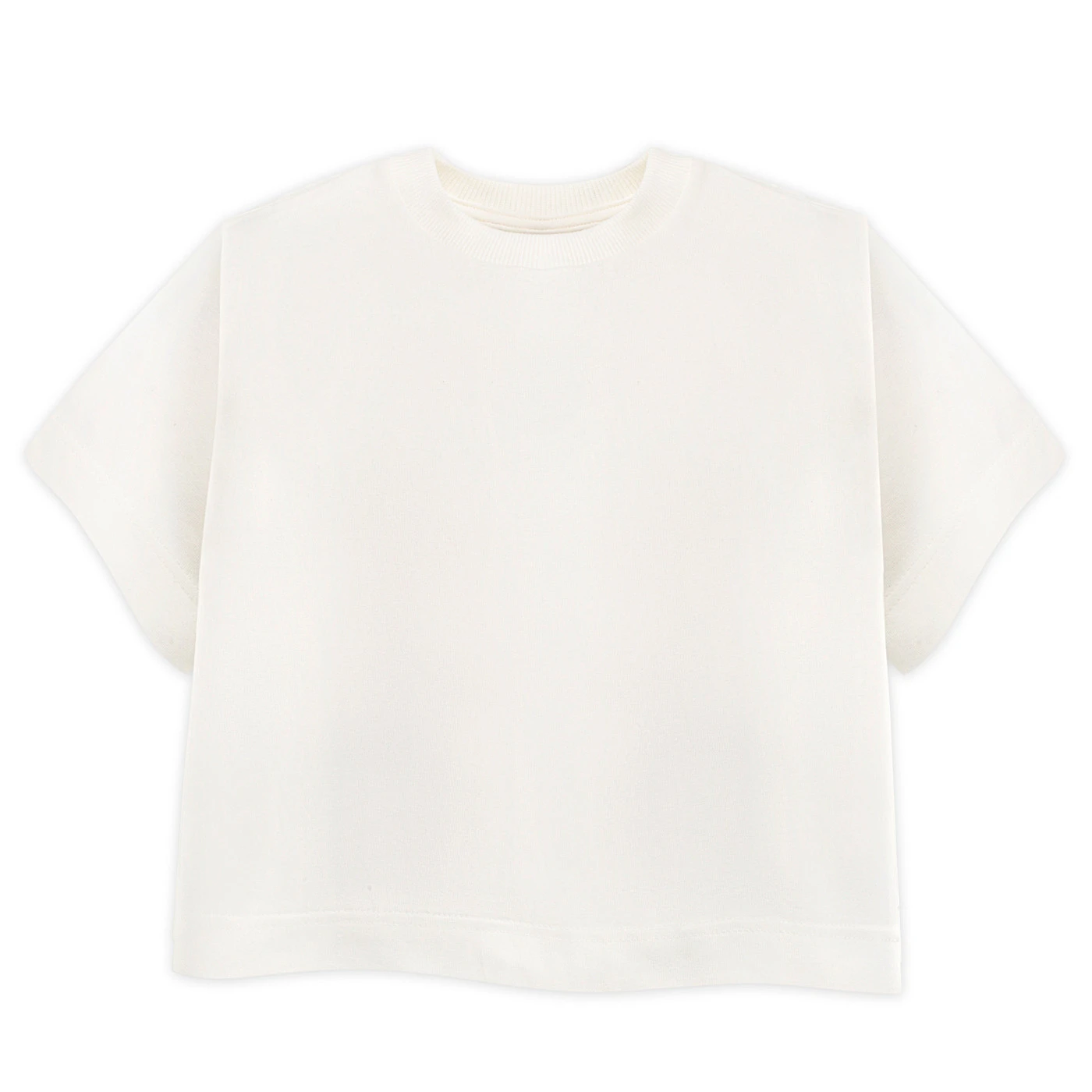 T-shirt pudełkowy FAIRY écru