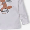 Bluzka niemowlęca Cute cars speed z bawełny organicznej - biała