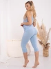 Legginsy Ciążowe Rybaczki Gaja - Baby Blue