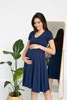 Sukienka ciążowa i do karmienia Mommy Chic granatowa