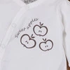 Body kopertowe Happy Apples  z bawełny organicznej - białe