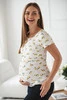 Bluzka ciążowa i do karmienia Milk Shirt krótki rękaw w cytrynki