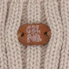 Czapka i komin dla dziewczynki zimowy komplet, kremowy, Volina