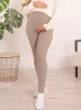 Legginsy Ciążowe Ocieplane - Cappuccino