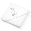 Babyono Okrycie Kąpielowe Króliczek 75x75 - białe