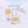 T-shirt niemowlęcy SUNNY z bawełny organicznej dla dziewczynki