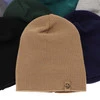 Czapka i komin dla chłopca jesienny, wiosenny komplet, czarny, 100% wełniany merino Richi