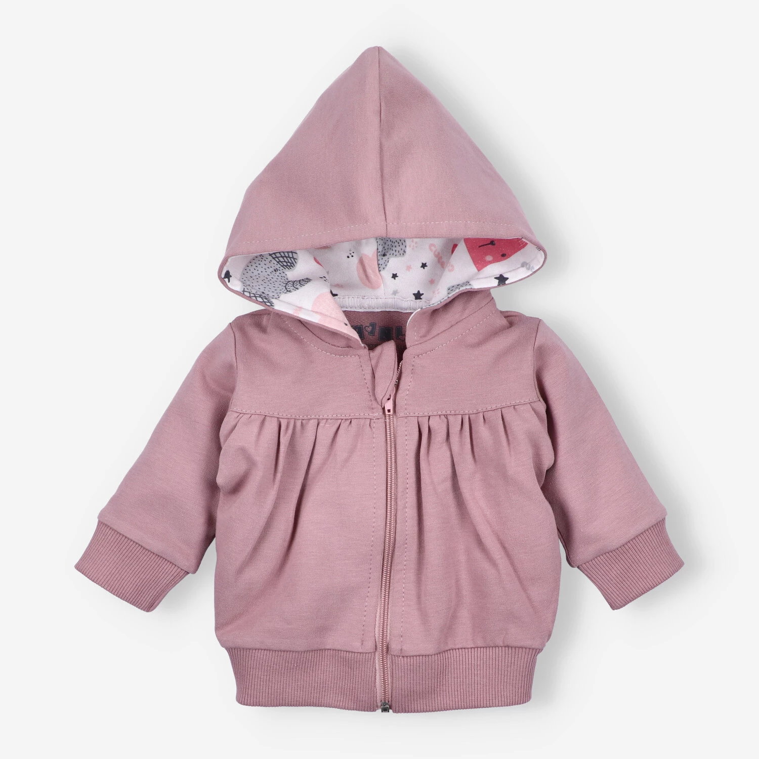 Bluza dresowa z kapturem My Best Friends z bawełny organicznej dla dziewczynki
