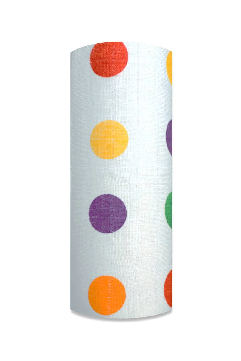 Pieluszka Tetrowa Kolorowe grochy 70x80