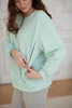 Bluza ciążowa i do karmienia oversize Milk It Easy! mięta