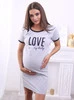 Koszula ciążowa LOVE MY BABY - szara
