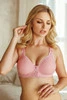 Biustonosz do karmienia bardotka push-up - Pink