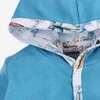 Bluza Niemowlęca Ship Zapinana Z Kapturem Bawełna Organiczna Niebieska