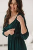 Sukienka ciążowa i do karmienia Lovely Dress Midi rękaw 3/4 morska