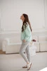 Bluza ciążowa i do karmienia oversize Milk It Easy! mięta
