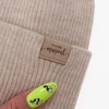 Czapka i komin dla dziewczynki jesienny, wiosenny komplet, fioletowy, 100% wełniany merino Magenta