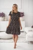 Sukienka ciążowa i do karmienia Lovely Dress w czerwone kwiatuszki krótki rękaw