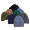 Czapka i komin dla chłopca jesienny, wiosenny komplet, khaki, 100% wełniana merino Bruce