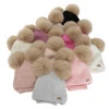 Czapka i komin dla dziewczynki, zimowy komplet, czarny, 100% wełniany merino, podszyty polarem wełnianym, Lumia