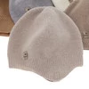 Czapka jesienna, wiosenna dla chłopca, camel, wełna merino z kaszmirem, wiązana Tono