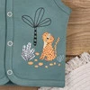Kamizelka niemowlęca Wild Animals z bawełny organicznej