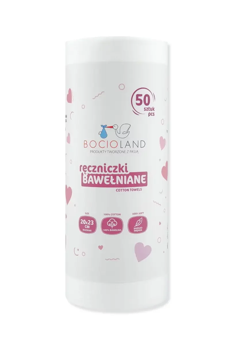 Bocioland Ręczniki Bawełniane 20x23cm Rolka