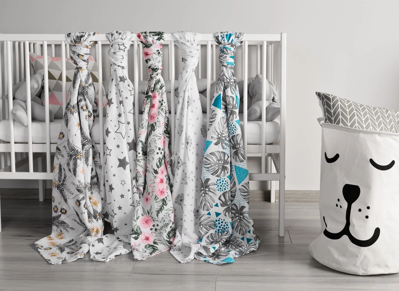 Sensillo Otulacz Muślinowy - Paprotki