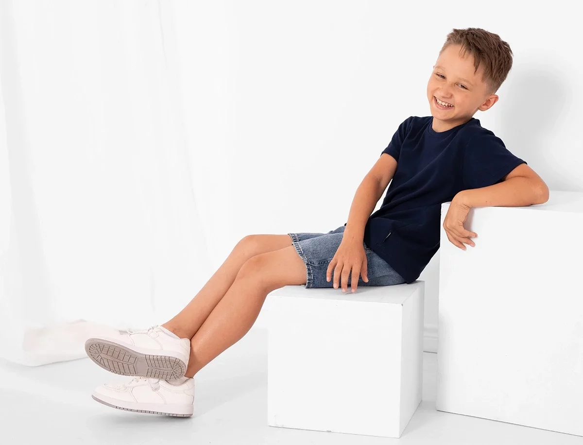 T-shirt Basic Kids - Granatowy