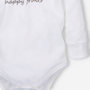 Body niemowlęce Happy fruits  z bawełny organicznej - białe