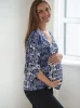 Bluzka ciążowa i do karmienia Bahama Mama print Azul