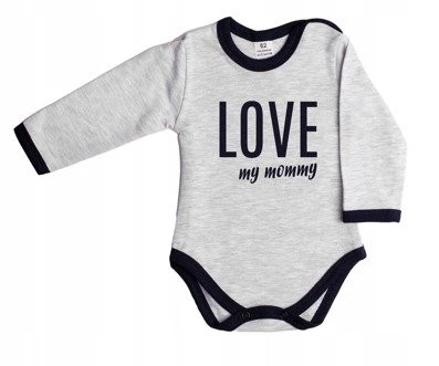 Body Szare Niemowlęce Love Mommy
