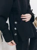 Bluza ciążowa i do karmienia z troczkami - Czarna