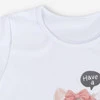 T-shirt Dziewczęcy Z Krótkim Rękawem Good Day Biały