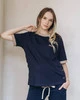 T-Shirt SHE granat z kawą