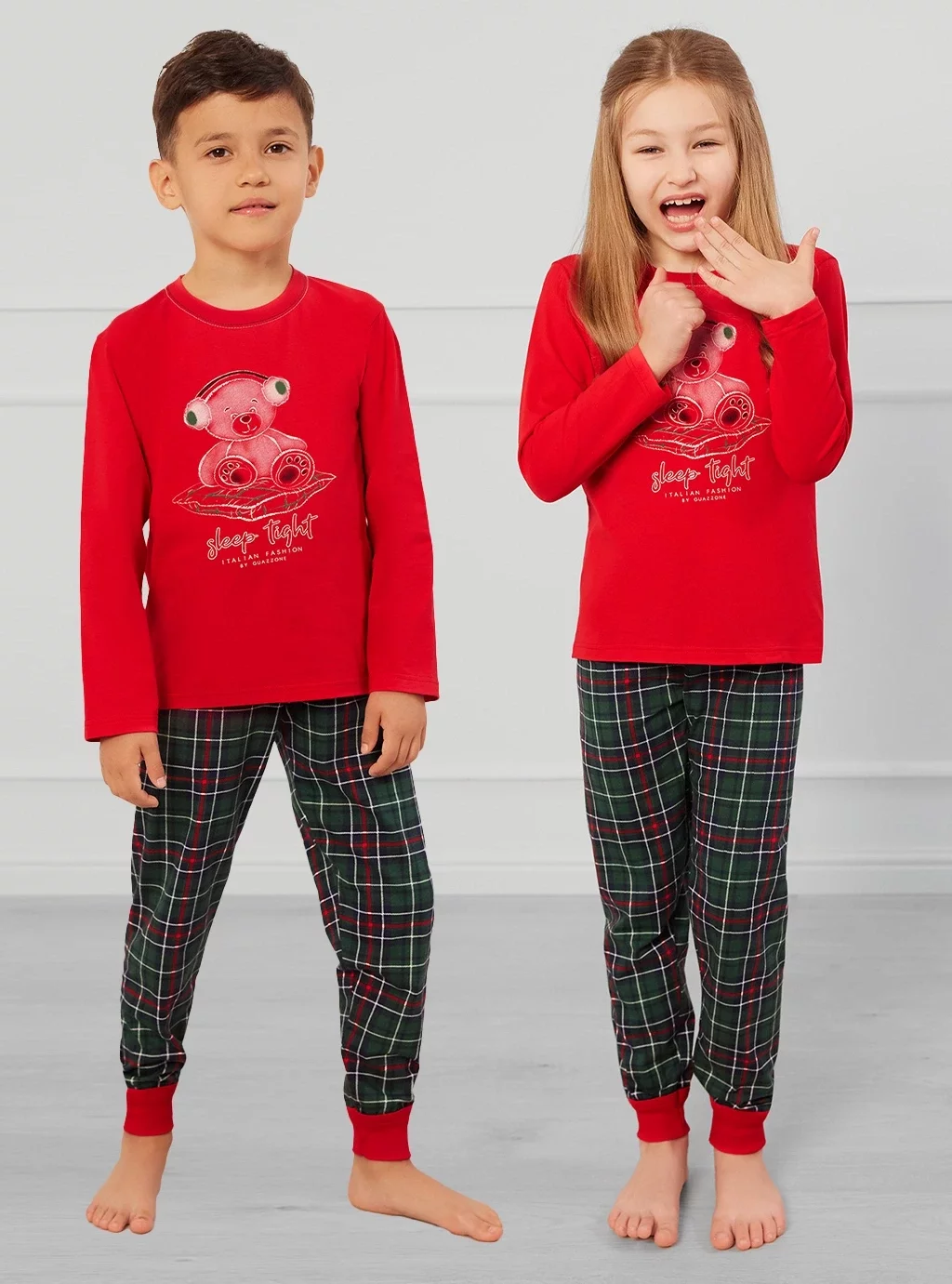 Piżama dziecięca Fogo - czerwona