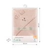 Babyono okrycie kąpielowe bambusowe 100 x 100 - różowy