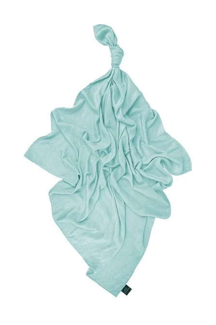 PIELUSZKA BAMBUSOWA 75X75 CHMURKI - AQUA