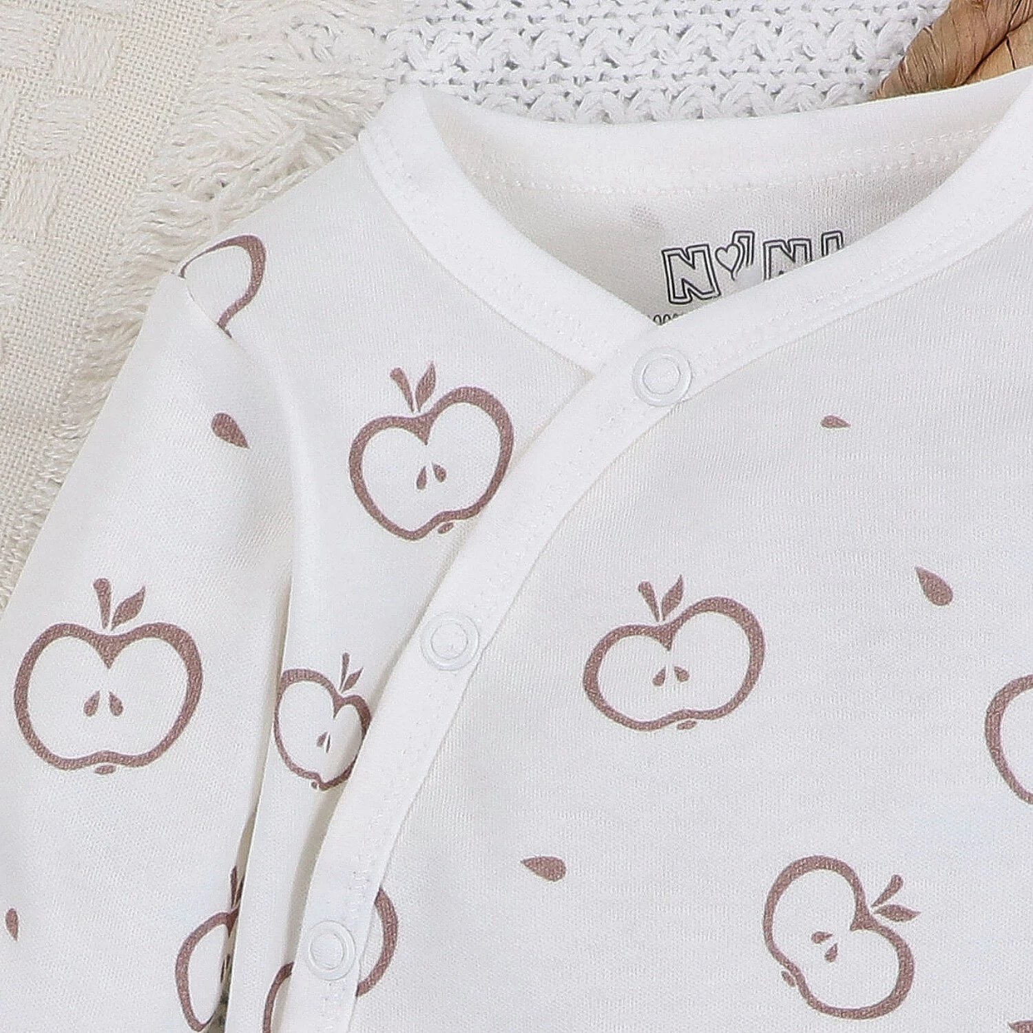 Body kopertowe Happy Apples  z bawełny organicznej