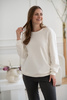 Bluza ciążowa i do karmienia oversize Milk It Easy! śmietankowa z printem