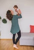 Bluzka/tunika ciążowa i do karmienia Mommy morska zieleń