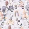 Body kopertowe Cute cars z bawełny organicznej dla chłopca
