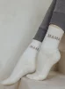 Skarpetki MAMA  jasny beż