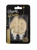 Świeczka B&C cyferka "40" - Gold glitter