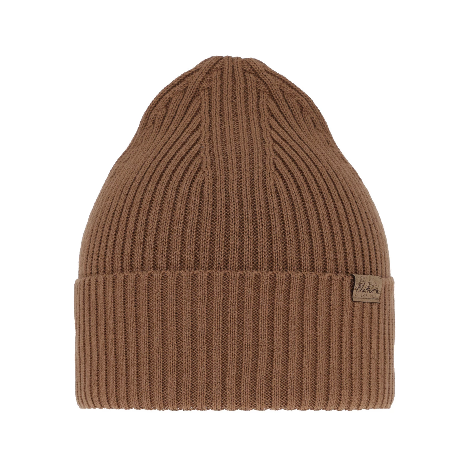 Czapka damska zimowa, jesienna, wiosenna, z bawełną, camel