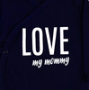 Body niemowlęce kopertowe LOVE MY MOMMY - granatowe
