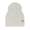 Czapka damska zimowa, biała, 100% wełniana merino, Sophie